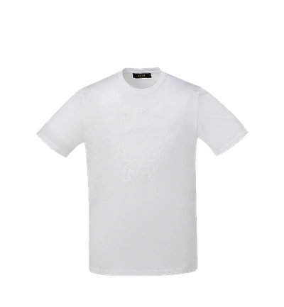 Shop Mcm Women's Tone On Tone Logo T-shirt In White
