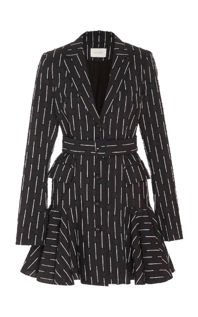 Shop Alexis Kaedan Mini Blazer Dress In Black/white