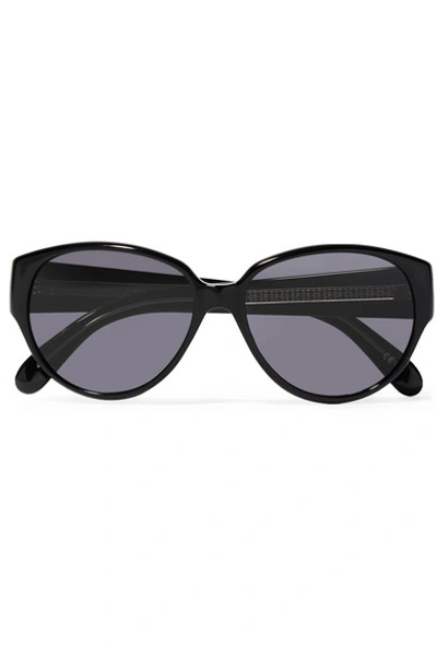 Shop Givenchy Round-frame Acetate Sunglasses In Black