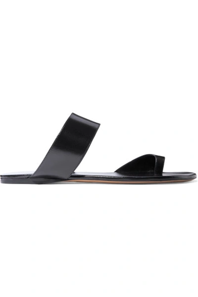 Shop The Row Infradito Leather Sandals In Black