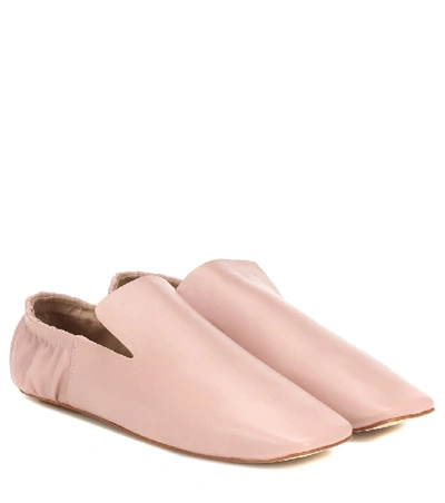 Shop Nanushka Noa Faux Leather Loafers In Pink
