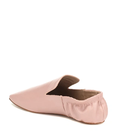 Shop Nanushka Noa Faux Leather Loafers In Pink