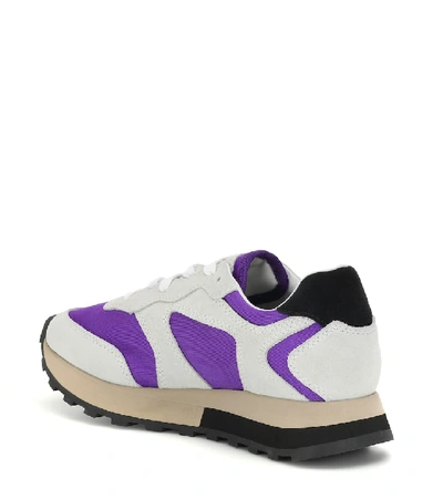 Shop Off-white Runner Suede Sneakers In Multicoloured