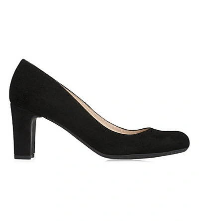 Shop Lk Bennett Sersha Suede Courts In Bla-black