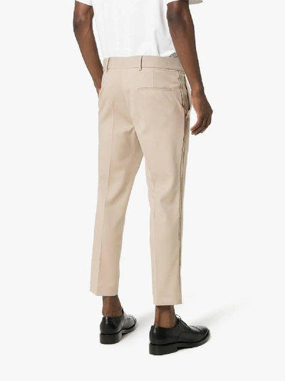Shop Haider Ackermann Tailored Wool Cropped Trousers In Camel