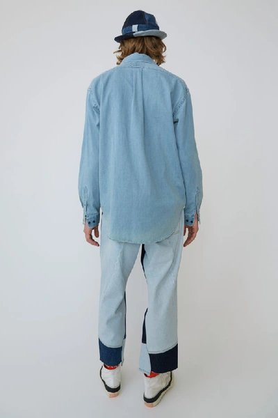 Shop Acne Studios Long-sleeved Shirt Mid Blue