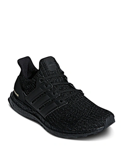Adidas Originals Ultraboost Lace-up Knit Running Sneakers In Black |  ModeSens