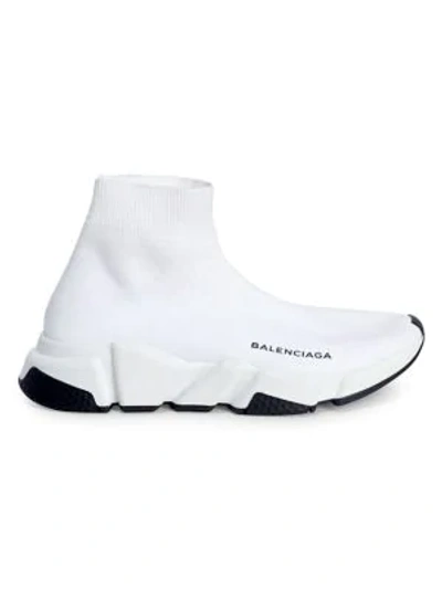 Shop Balenciaga Speed Sock Sneakers In White