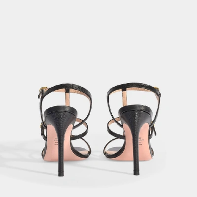 Shop Stuart Weitzman | Lyric Caviar Sandals In Black Calfskin