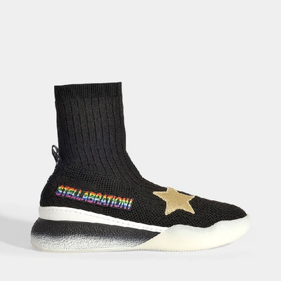 Shop Stella Mccartney | Sock Sneakers In Black Synthetic Materials
