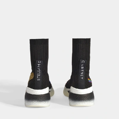 Shop Stella Mccartney | Sock Sneakers In Black Synthetic Materials