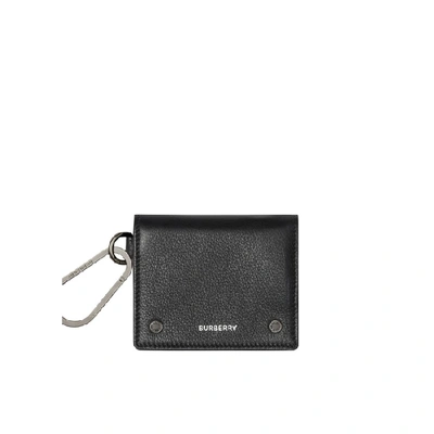 Shop Burberry Grainy Leather Trifold Wallet