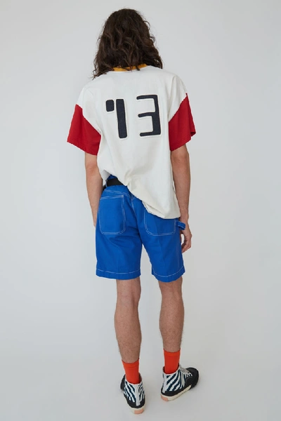 Shop Acne Studios Tri-coloured T-shirt Off White