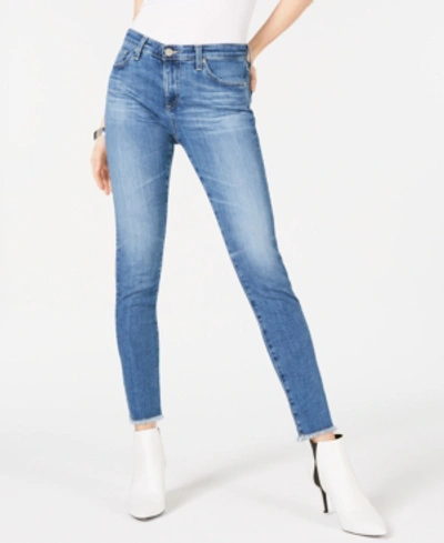 Shop Ag Adriano Goldschmied Frayed-hem Jeans In 15 Years Affinity