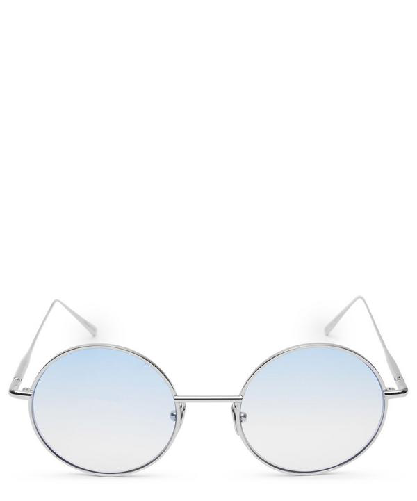 Acne Studios Scientist Sunglasses In Silver Blue | ModeSens