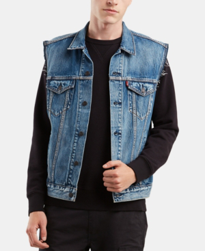 levi's jean vest mens