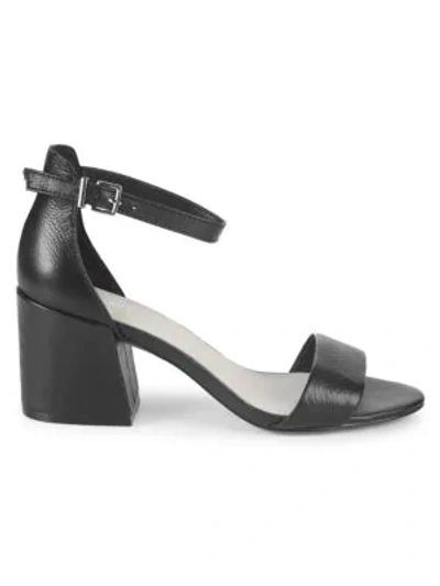 Shop Kenneth Cole Hannon Block Heel Sandals In Black