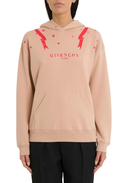 Shop Givenchy Gemini Hoodie In Rosa