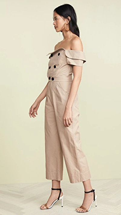 Shop Marissa Webb Rylan Canvas Jumpsuit In Sandshell