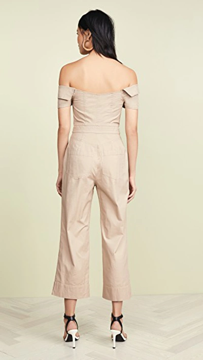 Shop Marissa Webb Rylan Canvas Jumpsuit In Sandshell