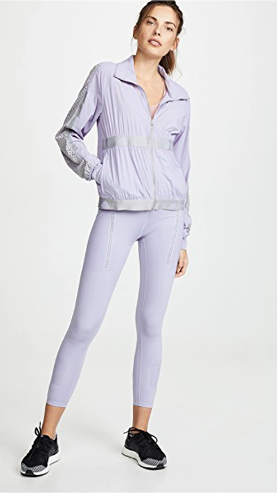 Shop Adidas By Stella Mccartney Train Leggings In Iced Lavender