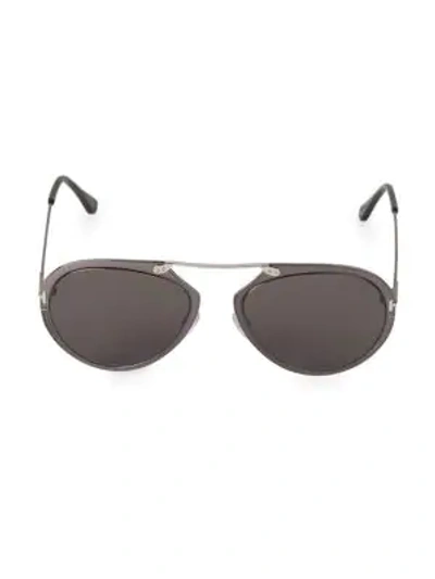 Shop Tom Ford 53mm Aviator Sunglasses In Gunmetal