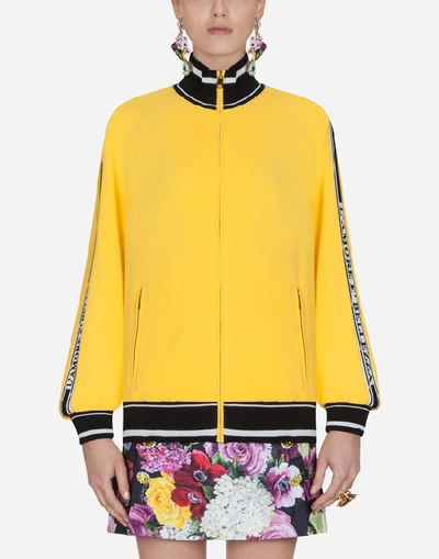 Shop Dolce & Gabbana Viscose Sweatshirt In Yellow