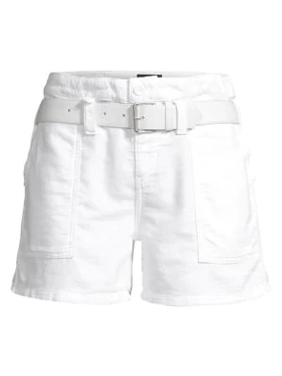 Shop Rta Saint Cargo Shorts In Optic White