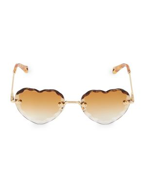 gold heart shaped sunglasses