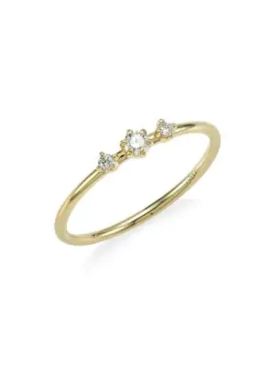 Shop Ila Women's Core Sancia Diamond & 14k Yellow Gold Ring