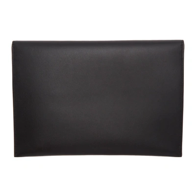 Shop Dolce & Gabbana Dolce And Gabbana Black Envelope Pouch In 80999 Black