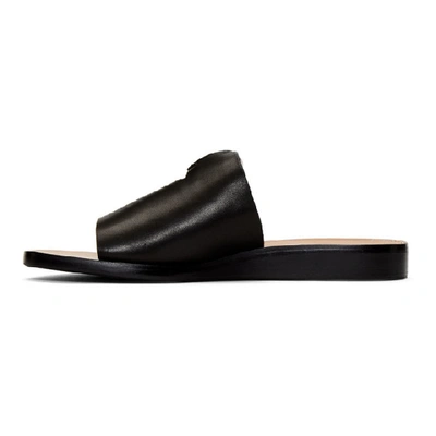 Shop Rag & Bone Rag And Bone Black Arc Flat Slide Sandals