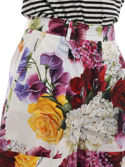 Shop Dolce & Gabbana Floral Shorts In Ortensie/fiori F.nat