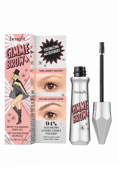 Shop Benefit Cosmetics Benefit Gimme Brow+ Volumizing Eyebrow Gel In 06 Deep/ Warm  Black Brown