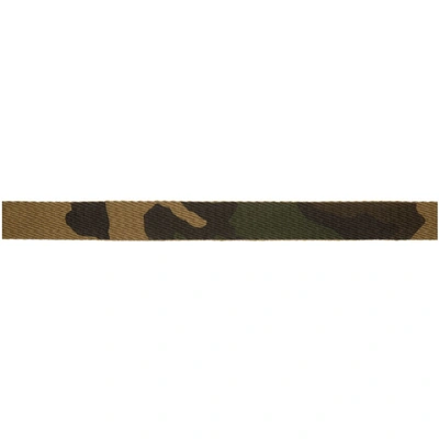 Shop Carhartt Work In Progress Green Military Printed Belt In 64000 Camo