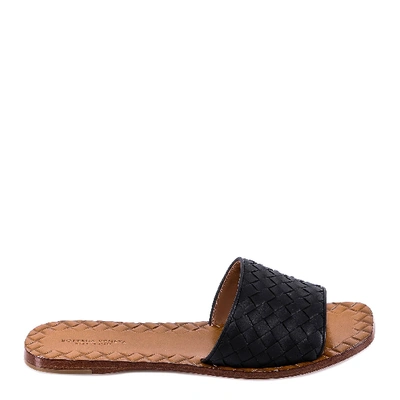 Shop Bottega Veneta Ravello Slides In Black