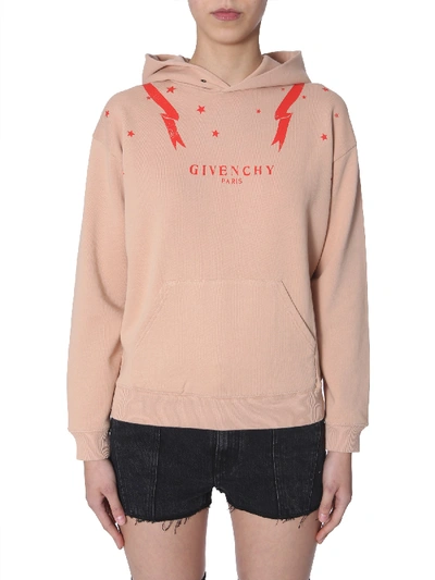 Shop Givenchy Hoodie In Powder