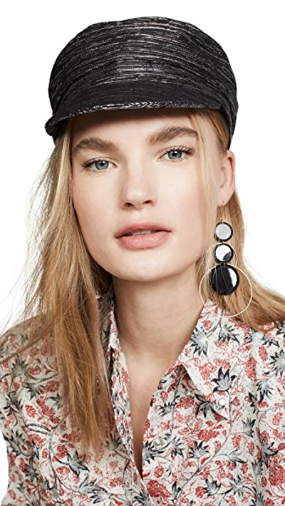 Shop Isabel Marant Evie Cap In Black/silver