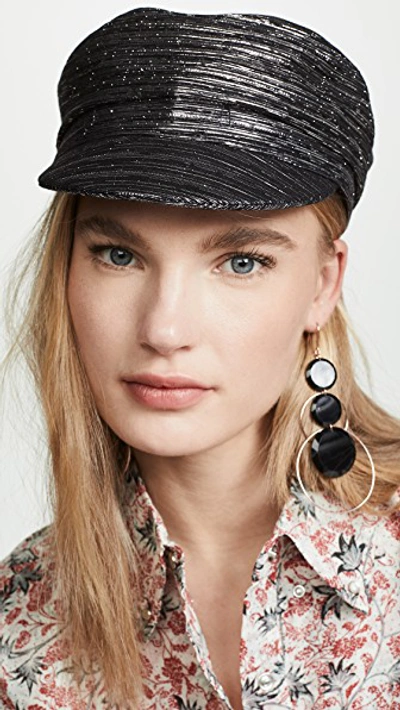 Shop Isabel Marant Evie Cap In Black/silver