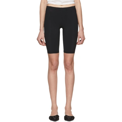 Shop Nanushka Black Biker Shorts