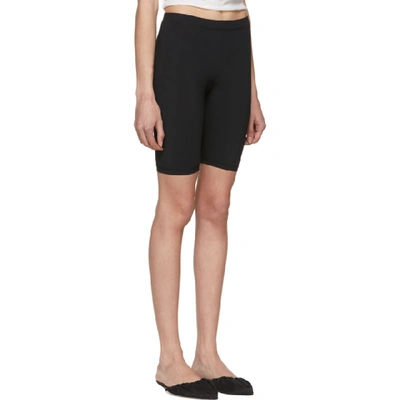 Shop Nanushka Black Biker Shorts