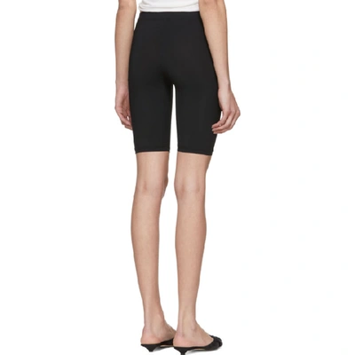 Shop Nanushka Black Biker Shorts