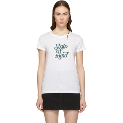 Shop Rag & Bone Rag And Bone White State Of Mind T-shirt In 100 White