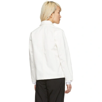 Shop Carhartt Work In Progress Off-white Michigan Jacket In 350gd Off-w