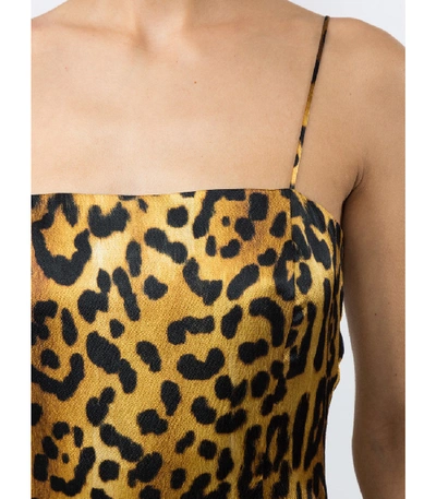 Shop Adam Lippes Leopard Cami Dress In Multicolor