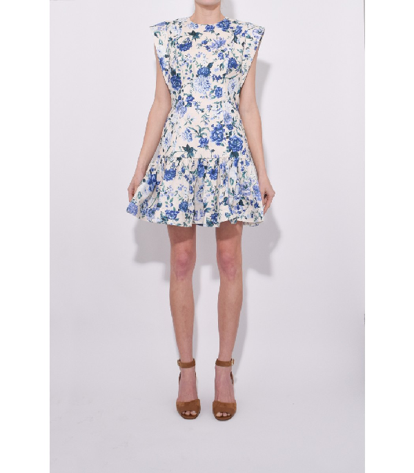 moncur flounce short dress