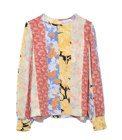 Shop Stine Goya Karolina Top In Floral Wallpaper In Multi