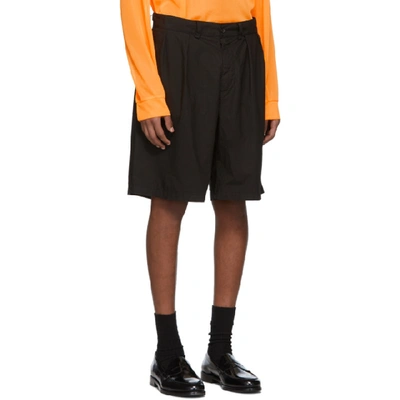 Shop Hope Black Tuck Shorts In Faded Black