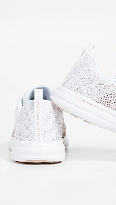 Shop Apl Athletic Propulsion Labs Techloom Pro Sneakers In Rose Gold/white/ombre