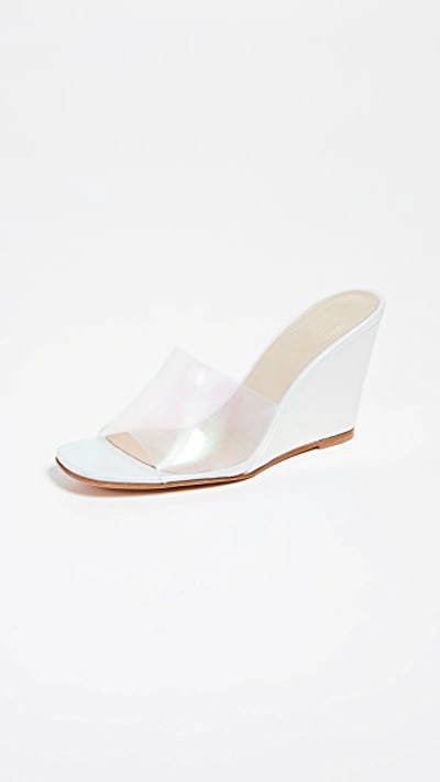 Shop Maryam Nassir Zadeh Paradise Wedge Sandals In Opal
